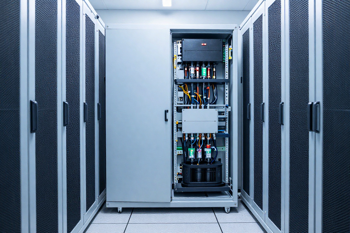In-row coolant distribution unit in a data center aisle